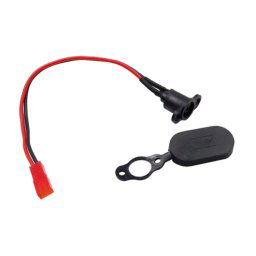 3 pièces pour Xiaomi Mijia M365 accessoires de Scooter électrique connecteur étanche tête de charge de batterie (avec couvercle étanche noir)