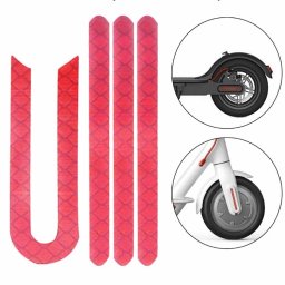 Une bande réfléchissante en forme de U pour les roues avant et arrière du scooter électrique Xiaomi M365 Pro (rouge)