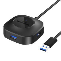 H25-3.0 3 x Port USB + Lecteur de carte TF / SD Computer Computer Compagnon HUB HUMPITED HUB