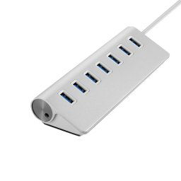 THL059 USB2.0 7 en 1 hub d'alliage d'aluminium (7 ports)