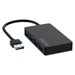 KYTC47 4 ports Adaptateur USB câble haute vitesse de station d'accueil USB de station d'accueil multi-interface, couleur: noir USB 3.0