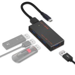 9573S Station d'extension de convertisseur HUB multifonction 4 en 1 USB 3.0