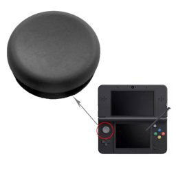Capuchon de manette de contrôleur analogique Capuchon de manette 3D pour nouveau 3DS (noir)