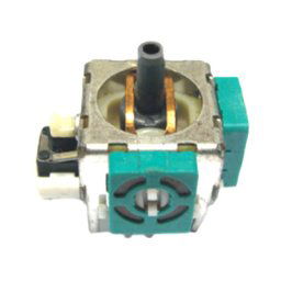 Levier de commande de manette de version OEM (arbre épais) 3D vert pour XBOX / PS2