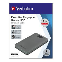 Verbatim Fingerprint Secure 1TB USB 3.2 Gen 1 USB-C 2,5