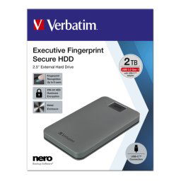 Verbatim Fingerprint Secure 2TB USB 3.2 Gen 1 USB-C 2,5