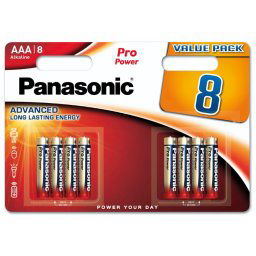1x8 Panasonic Pro Power LR 03 Micro AAA