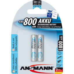 1x2 Ansmann maxE NiMH piles Micro AAA 800 mAh 5030982