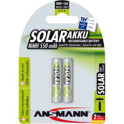 1x2 Ansmann maxE NiMH piles Micro AAA 550 mAh SOLAR
