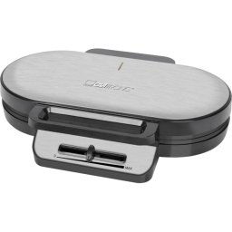 Clatronic WA 3745 noir-inox Double gaufrier forme de coeur