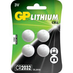 1x4 GP CR 2032 Lithium 3V