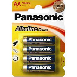 1x4 Panasonic Alkaline Power Mignon LR6 AA