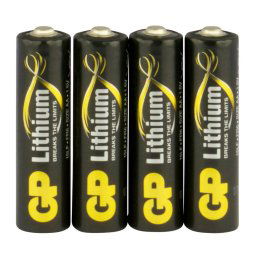1x4 GP Lithium Mignon 1,5V AA 07015LF-C