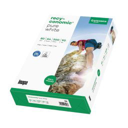 Recyconomic Pure blanc ISO 90 A 4 500 feuilles 80 g