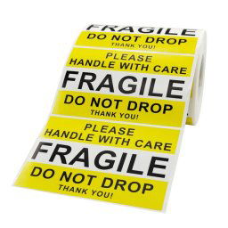 Poignée avec soin étiquette d'avertissement fragile, taille: 2.5x4 pouce (A-249)