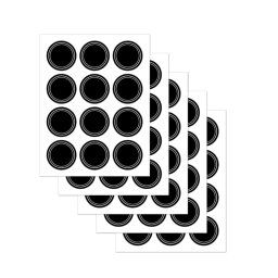 50 Ensembles Stickers de bouteille de stockage amovible imperméable PVC Autocollant de tableau noir facile à ré-effaçable 12 pcs / set 140x180mm