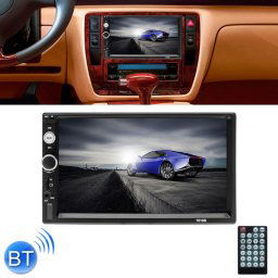 7010B HD 2 Din 7 pouces voiture récepteur radio Bluetooth lecteur MP5, prise en charge de la carte FM et USB et TF