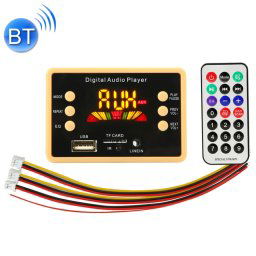 Voiture 12 V écran couleur Audio lecteur MP3 carte décodeur Radio FM carte TF USB, avec fonction Bluetooth et télécommande