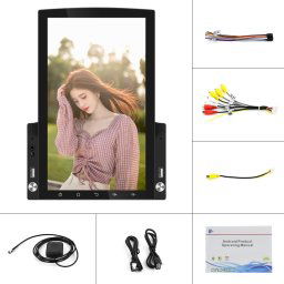 9,7 pouces écran vertical HD 2.5D voiture en verre MP5 Player Android Navigation All-in-one Machine, Spécifications: Standard + 8 lumières caméra