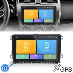 CKVW92 HD 9 pouces 2 Din Android 6.0 Lecteur MP5 de voiture Navigation GPS Lecteur multimédia Radio stéréo Bluetooth pour Volkswagen, prise en charge du lien FM et miroir, Version de la carte de l'Europe