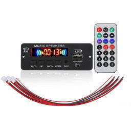 JX-808BT voiture 12V Audio Decoder Panneau de décodeur FM Radio USB, avec Bluetooth / Télécommande / Enregistrement