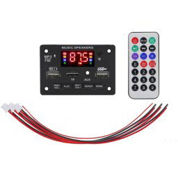 JX-809BT Voiture 12V Audio Decoder Decoder Panneau FM Radio USB, avec Bluetooth / Contrôle de la télécommande / Enregistrement