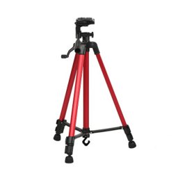 Portable téléphone Live Selfie 3366 Trépied Stand DV Appareil photo reflex Support de lumière complète avec retardateur (Rouge)