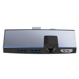 Adaptateur Rocketek SUR759 6 en 1 USB 3.0 / LAN / 4K HDMI / SD / TF HUB