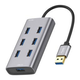 7 ports USB 3.0 vers USB 3.0 HUB, longueur du câble : 80 cm