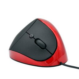 JSY-05 6 Touches Wired Vertical Souris Ergonomie Souris Optique Brace (Rouge)