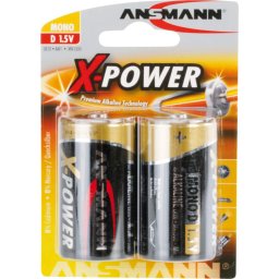 1x2 Ansmann Alcaline Mono D LR 20 X-Power