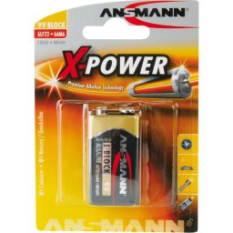 1 Ansmann Alcaline 9V-Block X-Power