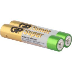 1x2 GP Super Alkaline AAAA Piles 03025AC2