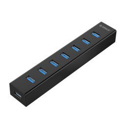ORICO H7013-U3 ABS matériel bureau 7 ports USB 3.0 HUB avec 1 m câble USB (noir)