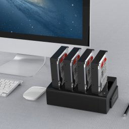 ORICO 6648US3-C-V1 4 baies USB 3.0 Type-B vers SATA Disque dur externe Boîtier de stockage Station d accueil disque dur / Duplicateur pour disque dur SATA / SSD 2,5 pouces / 3,5 pouces