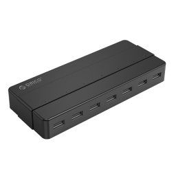 Orico H7928-U2-V1 Bureau 7 Ports USB 2.0 HUB avec adaptateur secteur (Noir)