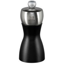 Peugeot FIDJI Moulin à sel hêtre, noir mat, 12cm