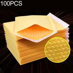 100 PCS Kraft Papier Enveloppe Sac Sac D'emballage De Sac À Bulles Express, Taille: 19x28 + 4cm