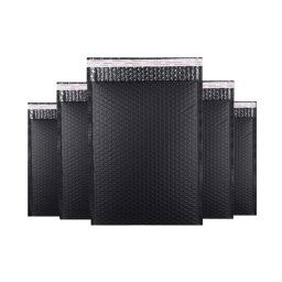 50 pcs Film de co-extrusion noire Sac à bulles logistique Packaging Sac antichoc couleur Sac Express, Taille: 35x43 + 5cm