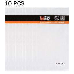 10 pcs haweel 21cm x 11.5cm suspendu trou clair front blanche bijoux blanche bijoux zip serrure sac d'emballage