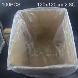 100 PCS 2.8C Sac d'emballage en plastique PE résistant à l'humidité et à la poussière, taille: 120 cm x 120 cm