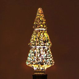 E27 4W IP65 imperméable à l eau forme de sapin de Noël 3D blanc chaud feu d artifice LED ampoule, 2700K 48 LED SMD 2835 lampe décor de décoration à l atmosphère vintage, AC 85-265V