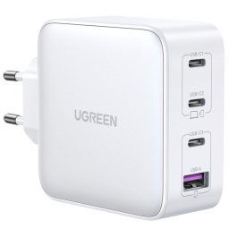 UGREEN USB-A+3xUSB-C 100W GaN Tech Fast Wall Charger EU White