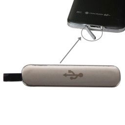 Chargeur USB Dock Port Housse anti-poussière pour Samsung Galaxy S5 (Gold)