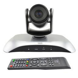 YANS YS-H110UH Caméra de vidéoconférence grand angle avec zoom USB HD 1080P 10X avec télécommande (argent)