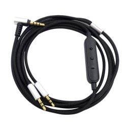 ZS0096 Câble audio pour casque avec version de contrôle filaire pour Sol Republic Master Tracks HD V8 V10 V12 X3 (Noir)