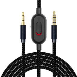 ZS0193 Câble audio pour casque pour Logitech Astro A10 A40 (Noir)