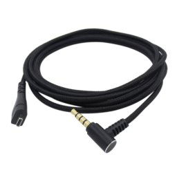 ZS0169 Câble audio pour casque tressé USB pour SteelSeries Arctis 3 5 7 Pro (Noir)