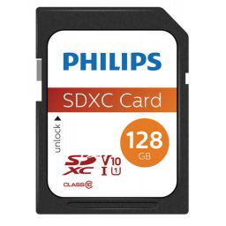 Philips SDXC Card 128GB Class 10 UHS-I U1
