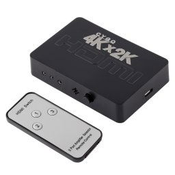 Commutateur HDMI 4K 3 ports avec télécommande